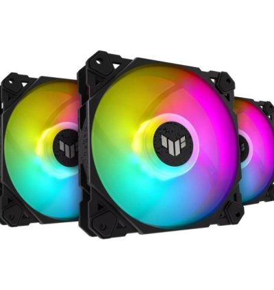 Asus TUF TF120 ARGB Black 120mm Cabinet Fan With ARGB Gaming Controller (Triple Pack)