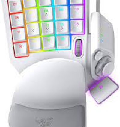 Razer Tartarus Pro Mercury White Edition Mechanical Analog Optical Switches Gaming Keypad