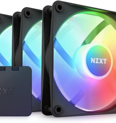 Nzxt F120 RGB Core 120mm Black Cabinet Fan With RGB Controller Triple Pack 