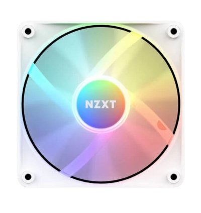 Nzxt F120 RGB Core 120mm White Cabinet Fan Single Pack