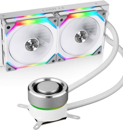 Lian Li Galahad 240 ARGB Uni Fan SL Edition CPU White Liquid Cooler