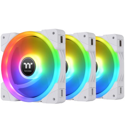 Thermaltake Swafan EX12 ARGB Sync White Triple Pack Cabinet Fan