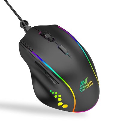 Ant Esports Black GM600 RGB Gaming Mouse