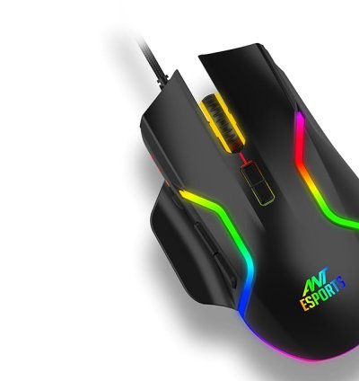 Ant Esports Black GM340 RGB Gaming Mouse