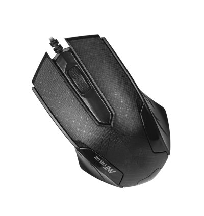 Ant Value Black OM100 Wired Optical Mouse