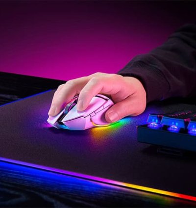 Razer White Basilisk Wireless V3 Pro Gaming Mouse