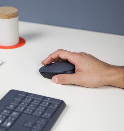 Logitech M171 Ambidextrous Wireless Mouse (Grey)