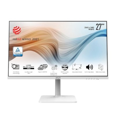 MSI Modern MD272QPW 27-Inch Sleek White Monitor for Professional Work