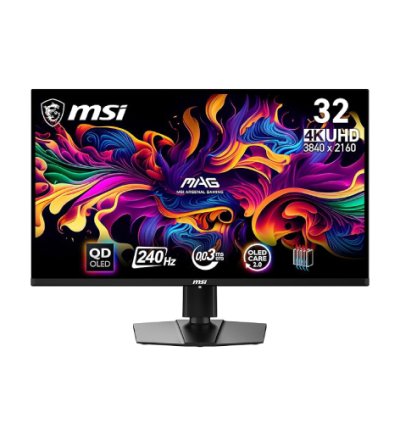 MSI MAG 321UPX QD-OLED 32-Inch Immersive Black Screen