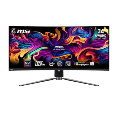 MSI MAG 341CQP QD-OLED 34-Inch Ultra-Wide Curved Gaming Monitor
