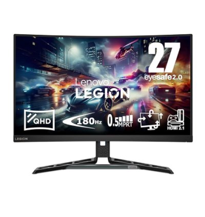 Lenovo Legion R27QC-30 Model 27-Inch Curved Desktop Gaming Monitor Unit