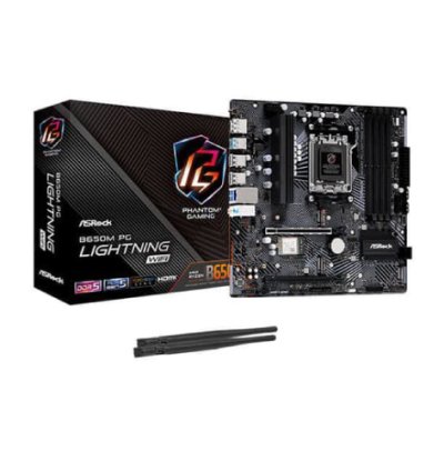 ASRock B650M PG Lightning WiFi DDR5 SATA3 &amp; M.2 ATX Motherboard