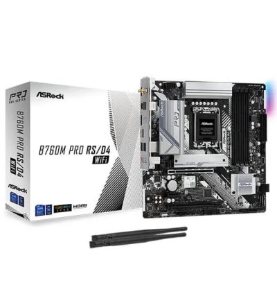 ASRock RS D4 WiFi Gaming B760M Pro Motherboard