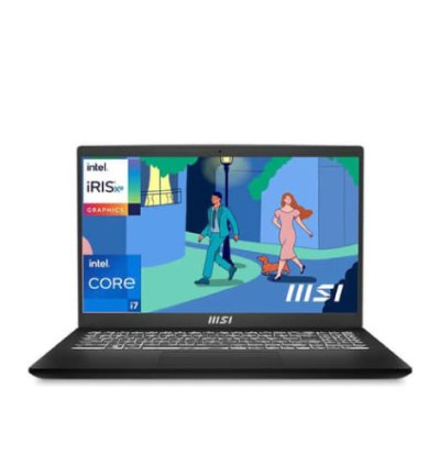 MSI B12MO-816IN Modern 15 Laptop with High-Performance Intel i7-1255U and Iris Xe Graphics