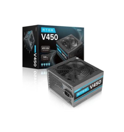 Antec Atom V450 V2 SMPS Gaming Supply Low Noise Fan