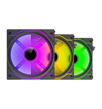 Ant Esports Black Triple Pack Crystaflow ARGB - 120mm Cabinet Fan