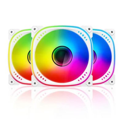 Ant Esports Triple Pack Spectraflow ARGB White Cabinet Cooling Fan