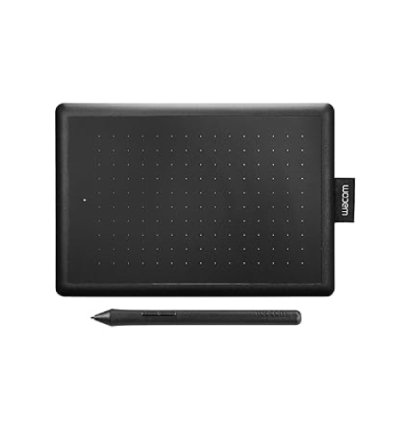 One by Wacom Black/Red Small Digital Pen Tablet
