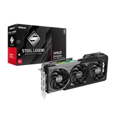 Asrock RX 9070 XT Steel Legend Dark 16GB GDDR6 Graphics Card