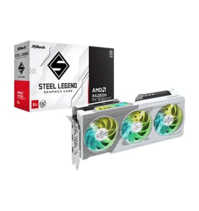 ASRock RX 9060 XT Steel Legend OC 8GB GDDR6 Graphics Card