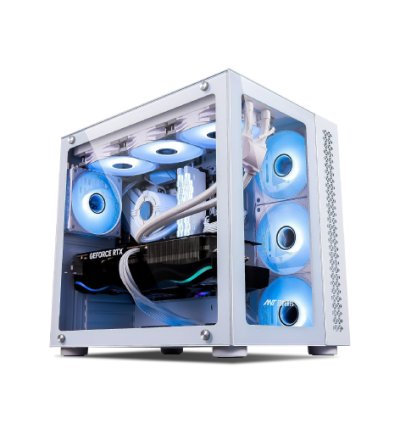 Ant Esports White Crystal (E-ATX) ARGB  Mid Tower Case