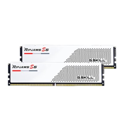 G.Skill Ripjaws S5 32GB (16GBx2) DDR5 6000MHz Matte White Desktop RAM
