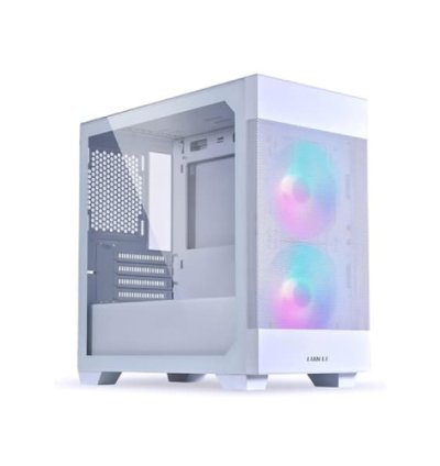 Lian Li Lancool 205M White Mesh Snow ARGB Mini Tower Cabinet M-ATX