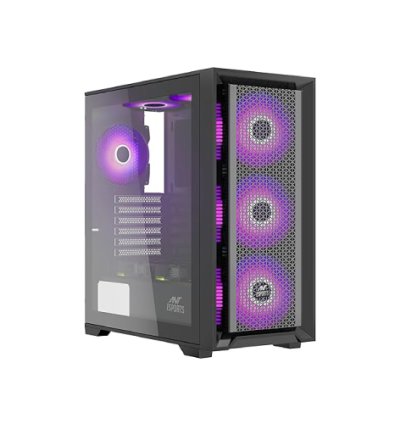 Ant Esports SX7 Black (ATX) Auto RGB  Mid Tower Cabinet