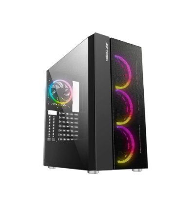 Ant Esports Black ICE-511MT Auto RGB Case