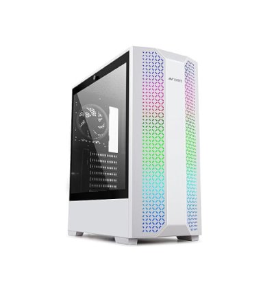 Ant Esports White ICE-280TG ATX RGB Mid Tower Case