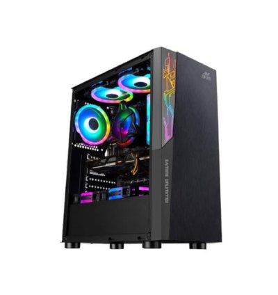 Ant Esports Black ICE-120AG RGB Case