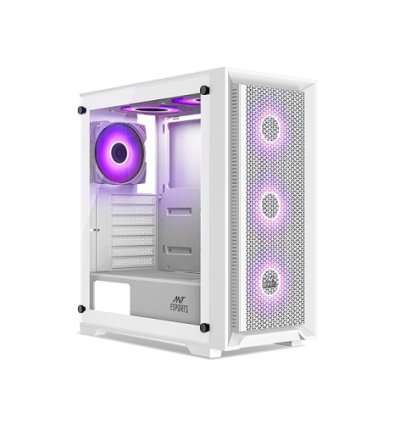 Ant Esports White SX7 Auto RGB (ATX) Mid Tower Case