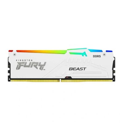 Kingston Fury Beast RGB White 16GB 6000MHz CL36 DDR5 RAM