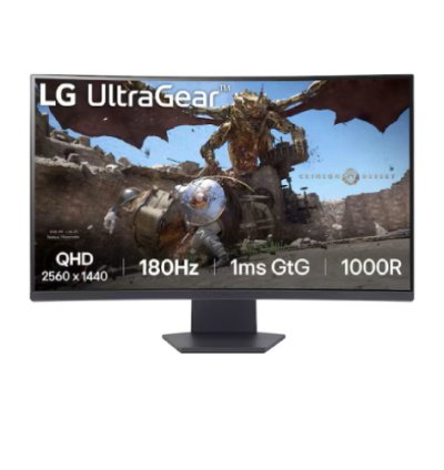 LG UltraGear 32GS60QC-B Model 32-Inch Curved Desktop Gaming Monitor