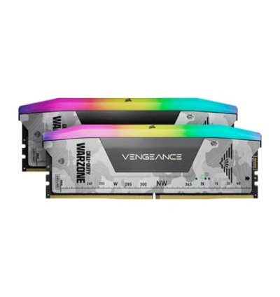 Corsair Vengeance RGB Light Grey 32GB (16GBx2) 6000MHz CL30 DDR5 RAM, Call Of Duty Warzone