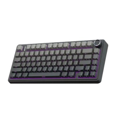 Aula F75 Side Engraved Keycaps Wireless Tri Mode RGB 75 Percent Mechanical Gaming Gradient Gray Keyboard With Reaper Switch
