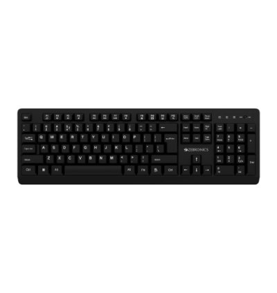ZEBRONICS Zeb-Companion 116-K Wireless Standard Desktop Keyboard Compatible with Desktop, Laptop (Black)