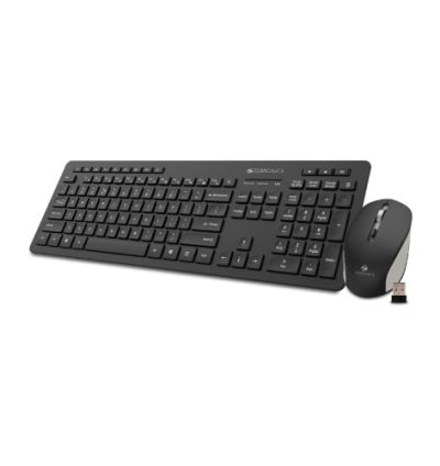 ZEBRONICS Zeb-Companion 500 Keyboard and Mouse Combo Wireless Standard Desktop Keyboard Compatible with Desktop, Laptop, Mac Easy to Use,Plug and Play,Quick, Comfy Durable body (Black)