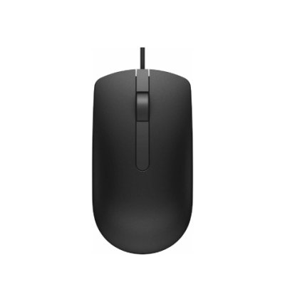 DELL MS 116-BK Wired Ambidextrous Optical Mouse (USB, Black)