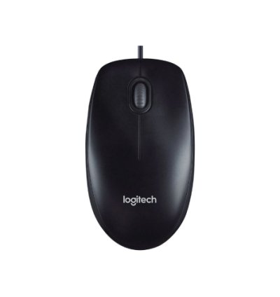 Logitech M90 / 1000 DPI Optical Tracking, Ambidextrous Wired Ambidextrous Optical Mouse (USB, Black)