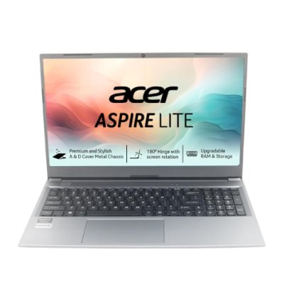Acer Aspire Lite, AMD Ryzen 3 5300U Processor, 16 GB RAM, 512GB SSD, Full HD, 15.6"/39.62cm, Windows 11 Home, Steel Gray, 1.59KG, AL15-41, Metal Body, Premium Thin and Light Laptop