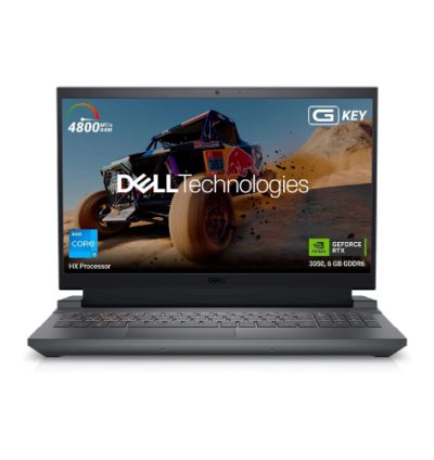 Dell G Series, 13th Gen Intel Core i5-13450HX, NVIDIA RTX 3050-6GB, 16GB DDR5, 512GB SSD, FHD, 15.6"/39.62cm, Windows 11, Microsoft Office Home 2024, 2.65KG, G15-5530, Backlit Keyboard, Gaming Laptop
