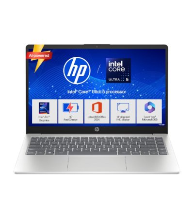 HP 14, Intel Core Ultra 5 125H (24GB DDR5, 1TB SSD), Micro-Edge, Anti-Glare, FHD, 14''/35.6cm, Win11, M365* Office24, Silver, 1.4kg, ep1180TU, FHD Camera, Backlit Laptop