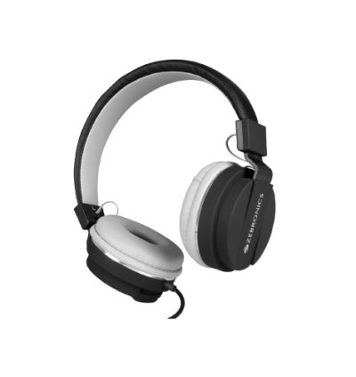 Zebronics Zeb-Storm On Ear with 3.5mm Jack, Built in Microphone for Calling, 1.5 Meter Cable, Soft Ear Cushion, Adjustable Headband, Foldable Ear Cups and Lightweight Wired Headphone
