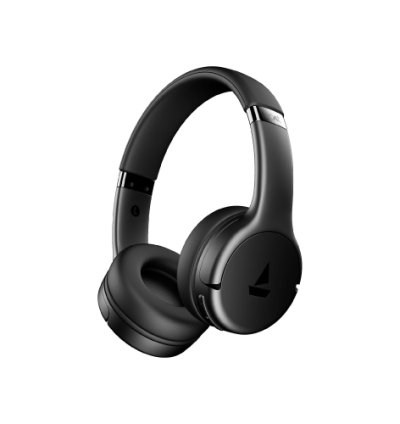 Boat Rockerz 411, 40Ms Low Latency, 40Hrs Battery, 40Mm Drivers, ENx Tech, Stream Ad Free Music via App Support, Bluetooth, Wireless Headphone