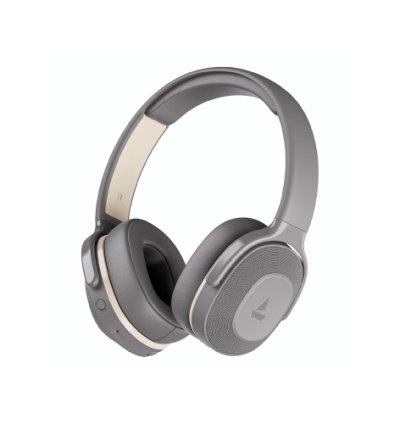Boat Rockerz 413, 60H Battery, 40Mm Drivers, Dual Pair,ENx Tech, Low Latency, Stream Ad Free Music via App Support, Bluetooth,  Over Ear with Mic (Ash Grey) Wireless Headphones