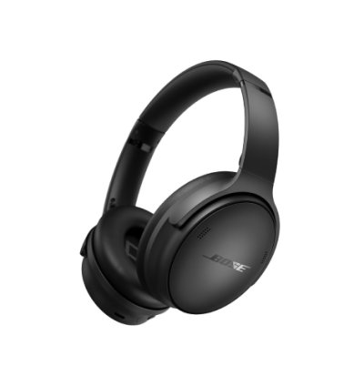 Bose New QuietComfort Wireless Noise Cancelling, Bluetooth Over Ear with Up to 24 Hours of Battery Life - Black Headphones