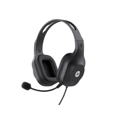 HP H120 Stereo USB, Plug-and-Play USB-A, Built-in Noise-canceling mic, Adjustable Head Strap, Padded Ear Cushions, 360-degree Bendable mic, wired headphone