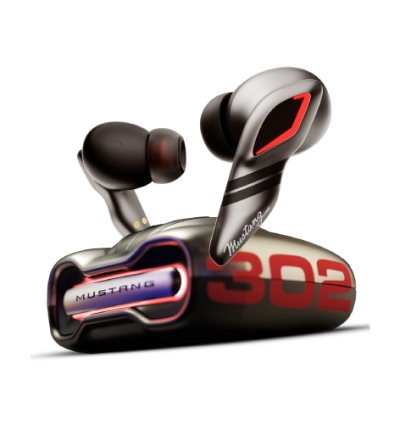 GOBOULT Mustang Torq Wireless in Ear Earbuds with 60H Playtime, App Support, Quad Mic ENC, 45ms Low Latency, 13mm Driver, Breathing LEDs, Made in India (Silver) EarBuds